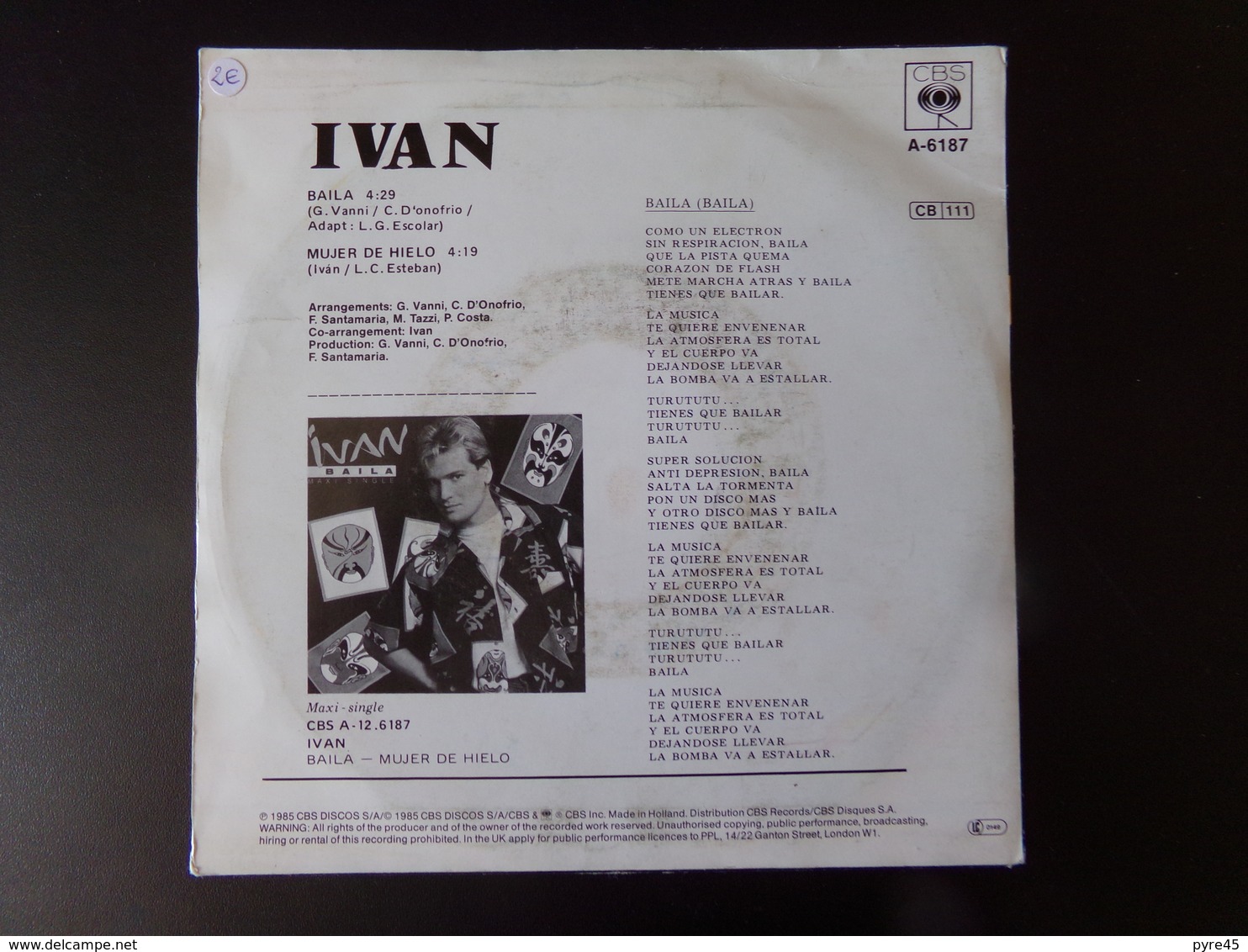 Ivan " Baila + Mujer De Hielo " - Autres - Musique Espagnole