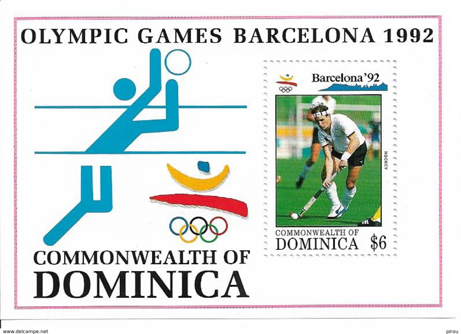 DOMINIQUE BLOCS FEUILLETS   JEUX OLYMPIQUES DE BARCELONE 1992 - Summer 1992: Barcelona