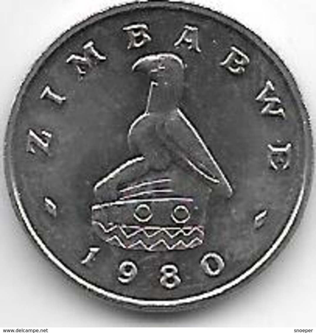 *zimbabwe 5 Cents 1980  Km 2 Bu/ms65 - Zimbabwe