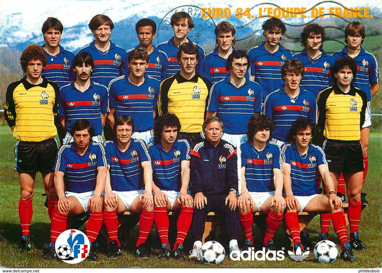 FOOTBALL  EURO 84   équipe De France     (cpsm) - Calcio