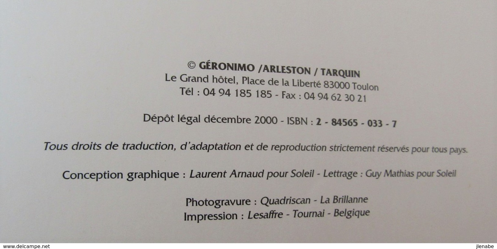 Lanfeust De Troy N° 8 La Bête Fabuleuse EO 2000 Par Tarquin Et Arleston - Lanfeust De Troy