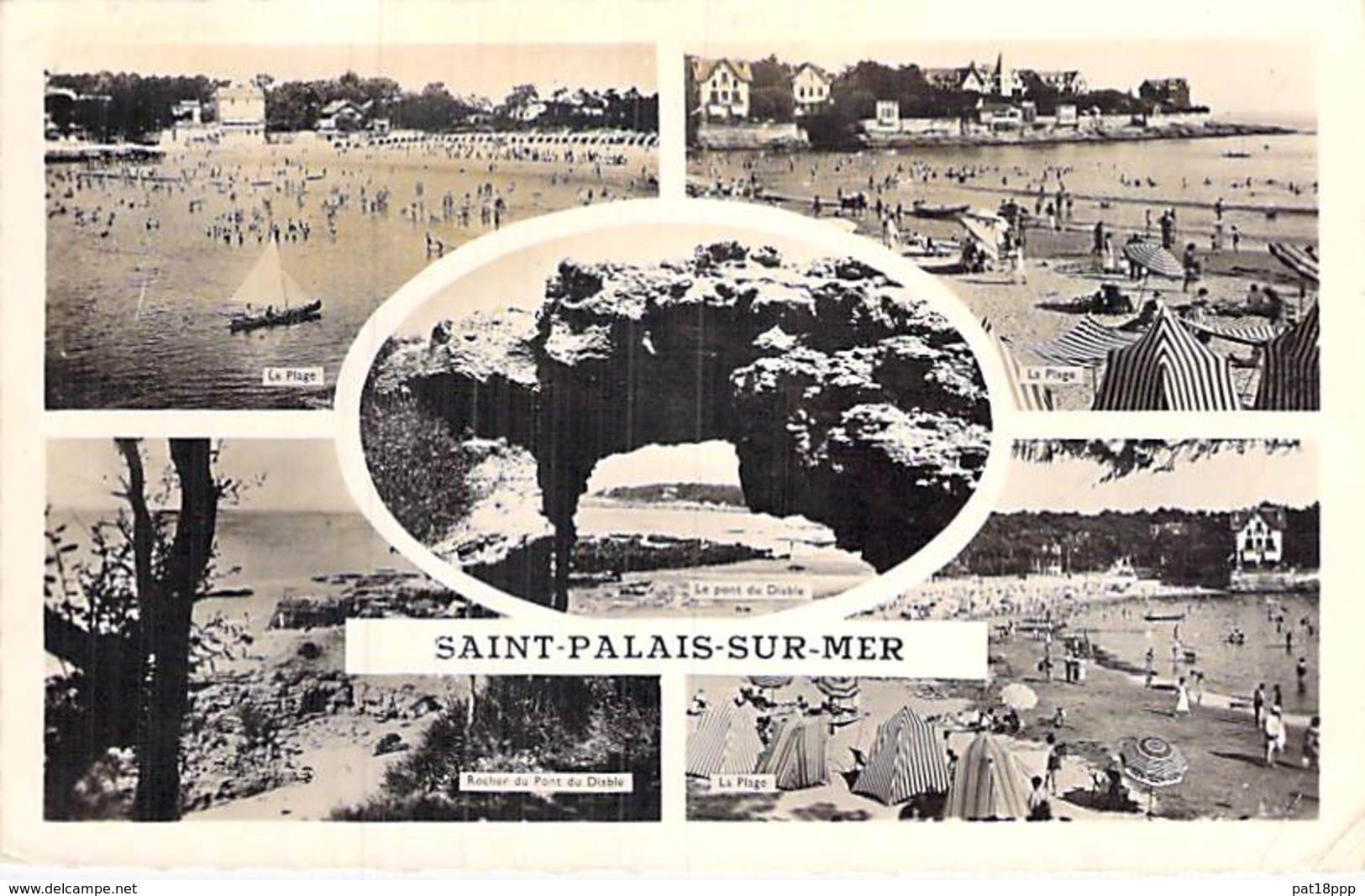 ** Lot De 4 Cartes ** ST PALAIS S/MER : Cartes Diversifiées - CPSM Dentelée Format CPA - Charente Maritime - Saint-Palais-sur-Mer