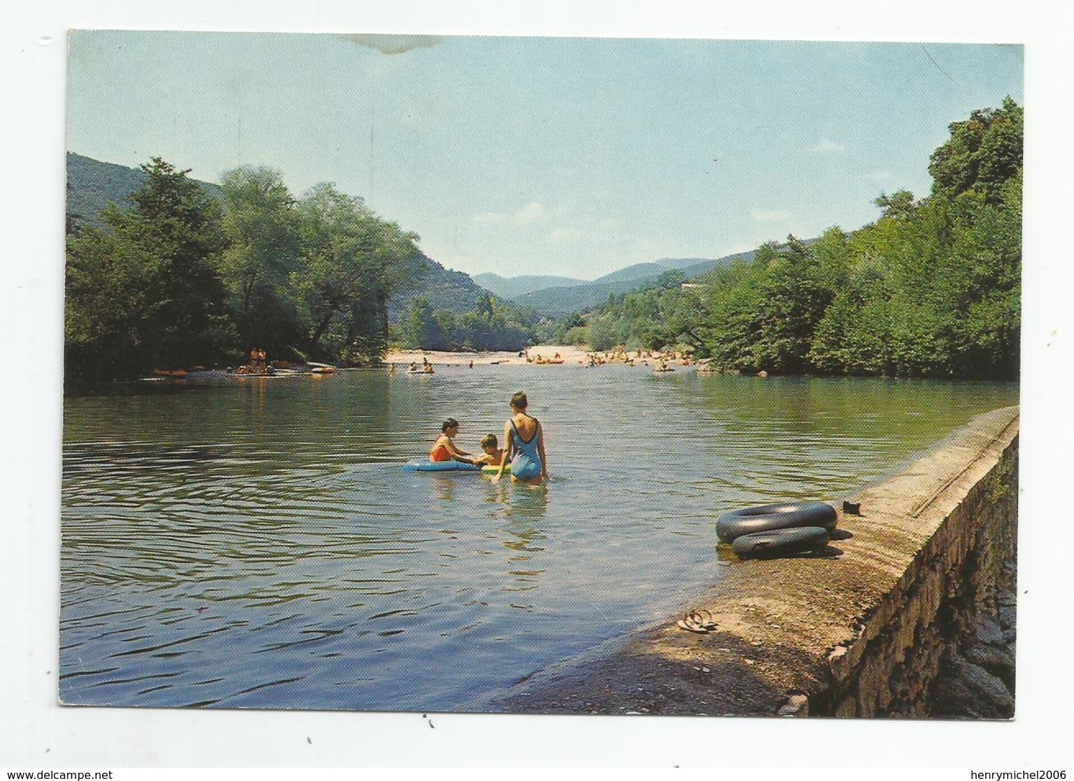 30 Gard Le Gardon De Mialet Près Anduze Baignade Camping Cévennes Provence 1973 - Anduze