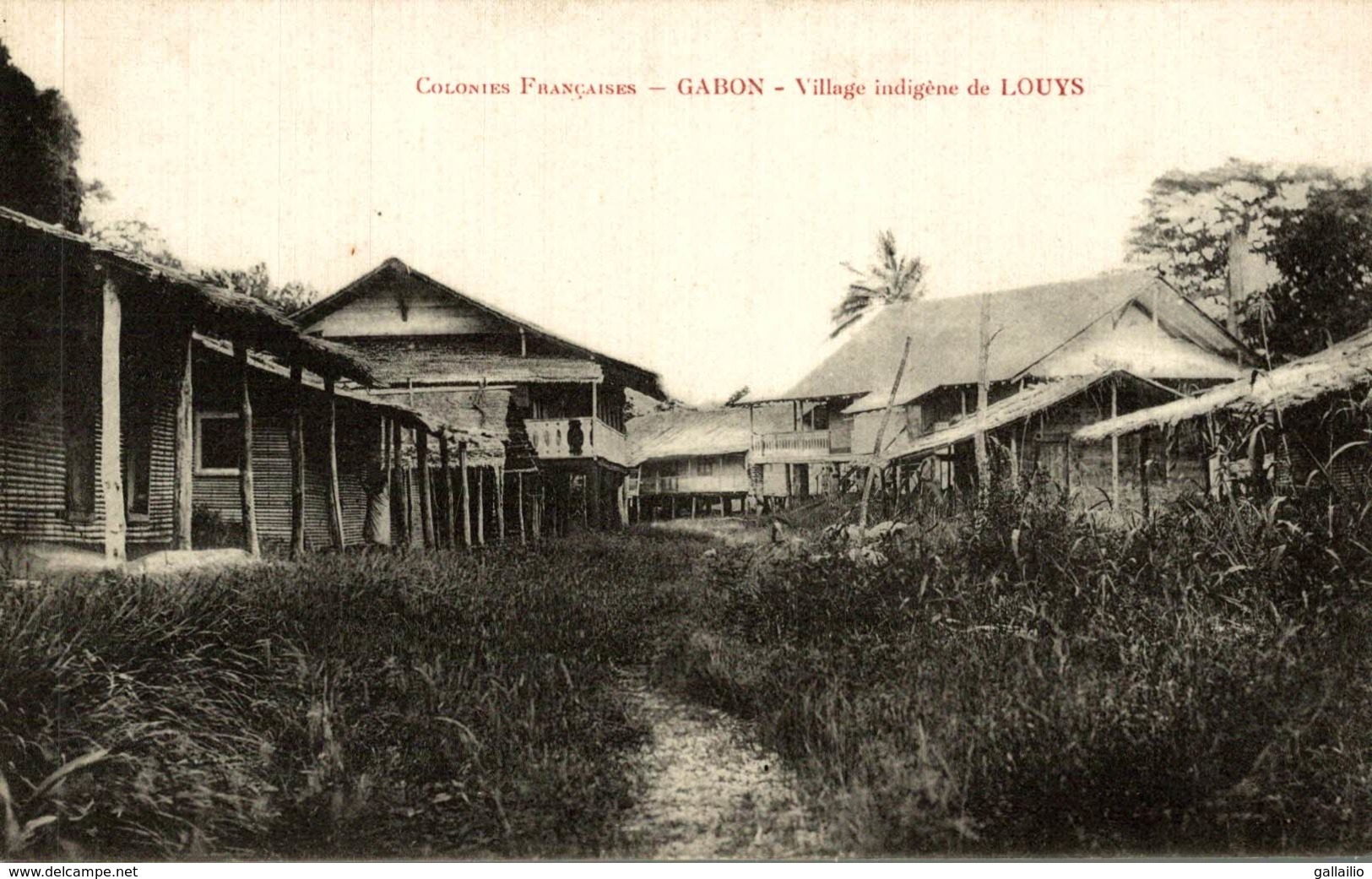 GABON VILLAGE INDIGENE DE LOUYS - Gabon