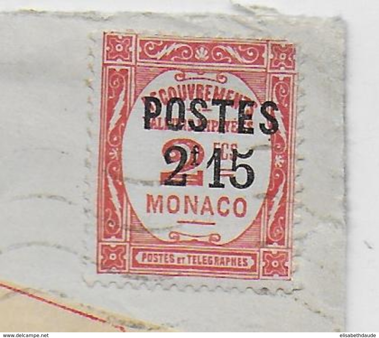 MONACO - 1938 - SEUL Sur LETTRE RECOMMANDEE => ARRAS - Covers & Documents