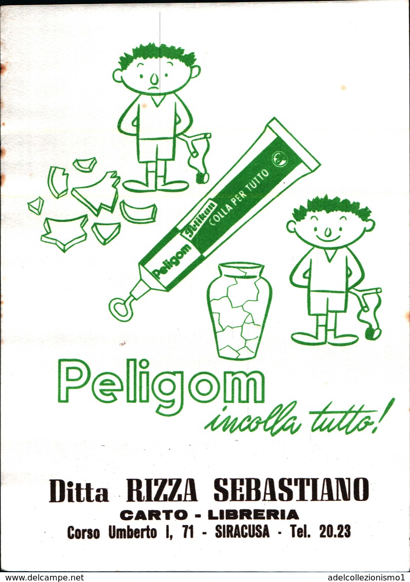 94462)  DEPLIANS-CARTA ASSORBENTE- PUBLICITARIO DELLA PELIKAN-CARTO LIBRERIA RIZZA SEBASTIANO-SIRACUSA - Papeterie