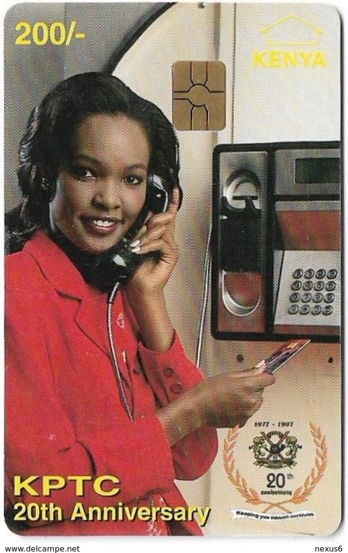 Kenya - KPTC - Lady On Phone (Yellow FV) 31.12.1999, Gem5 Red, 200Sh, Mint - Kenya