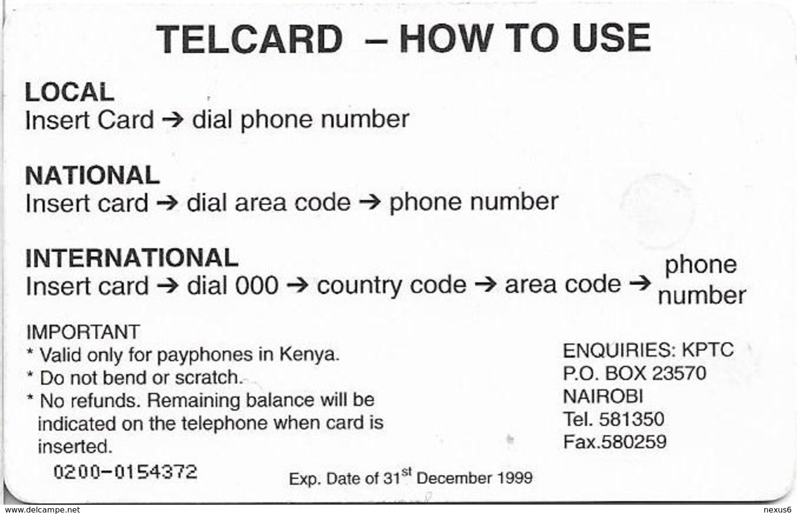 Kenya - KPTC - Lady On Phone (Yellow FV) 31.12.1999, Gem5 Red, 200Sh, Mint - Kenia