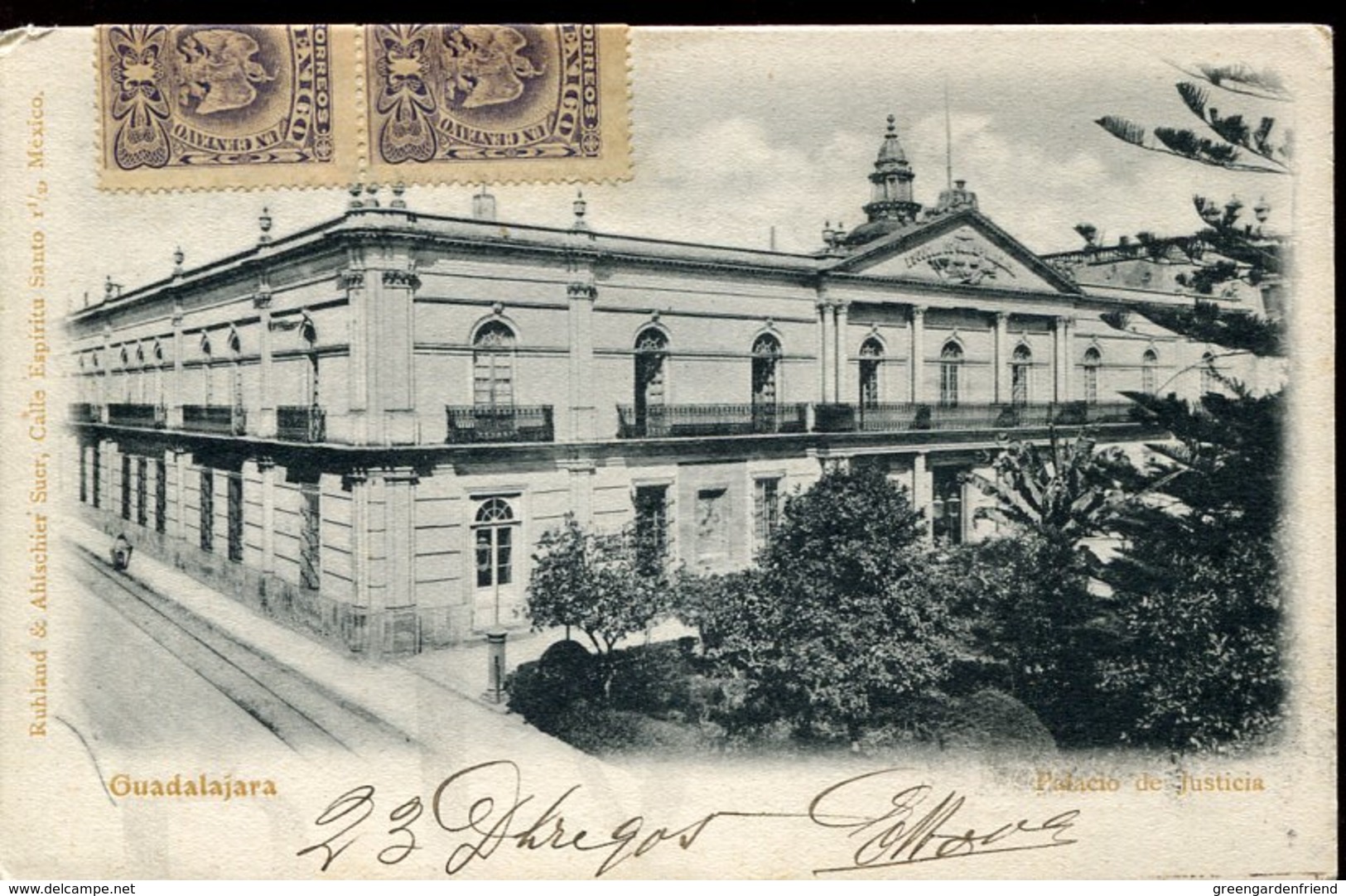 54661  Mexico, Card Circuled  Fron Guadalajara To  Genova Italy 1905 - Mexico