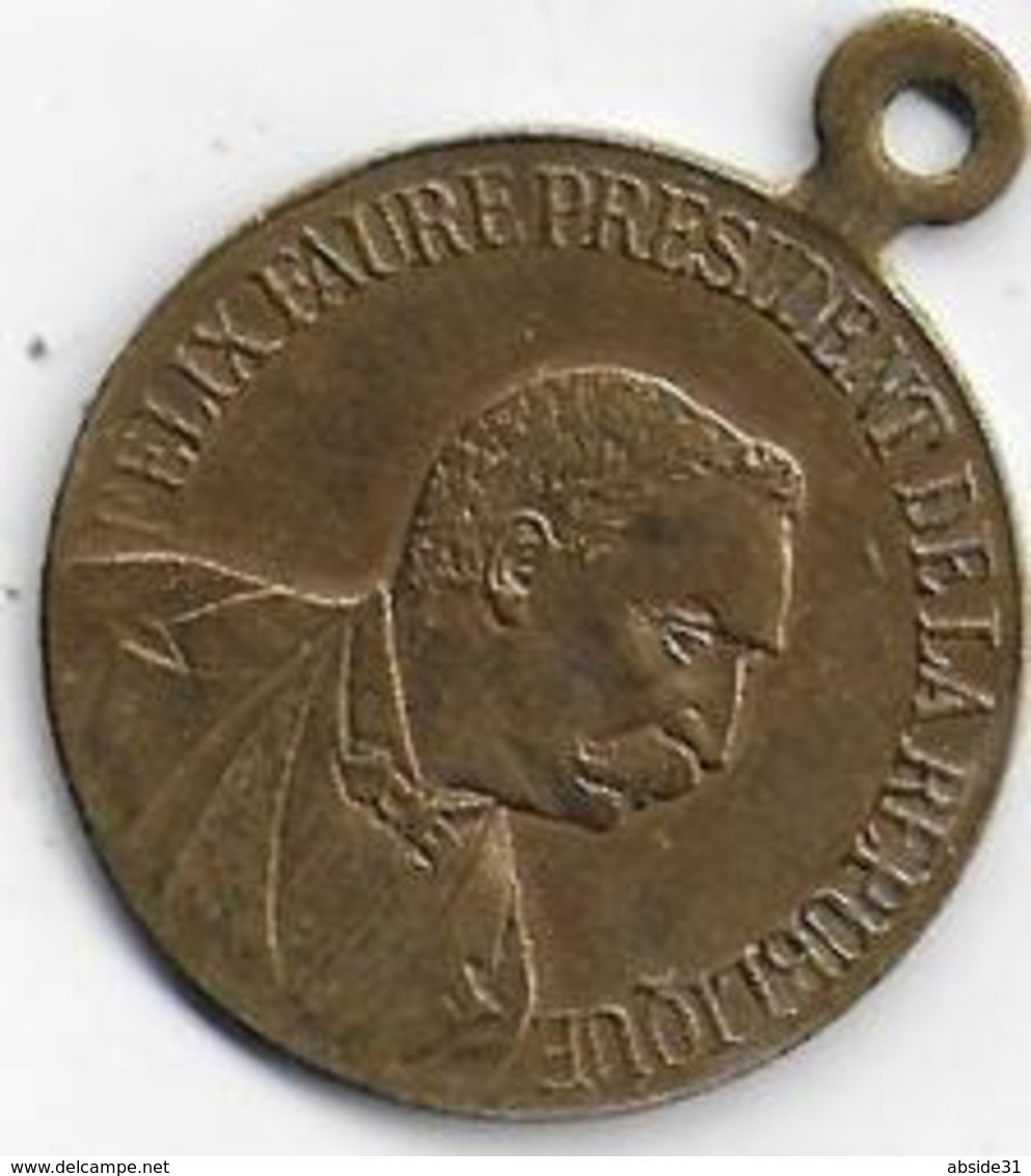 Médaille En Laiton - Félix Faure Président De La République - Other & Unclassified