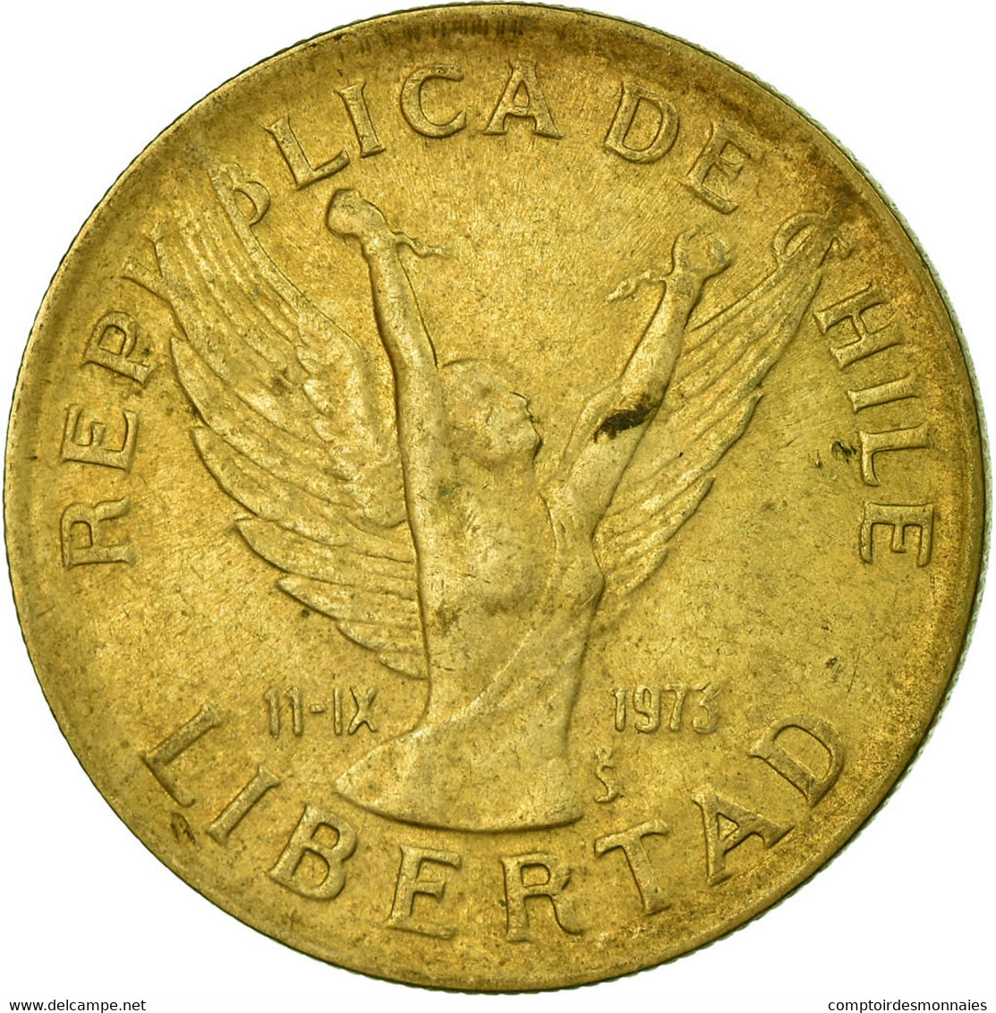 Monnaie, Chile, 10 Pesos, 1989, Santiago, TTB, Aluminum-Bronze, KM:218.2 - Chile