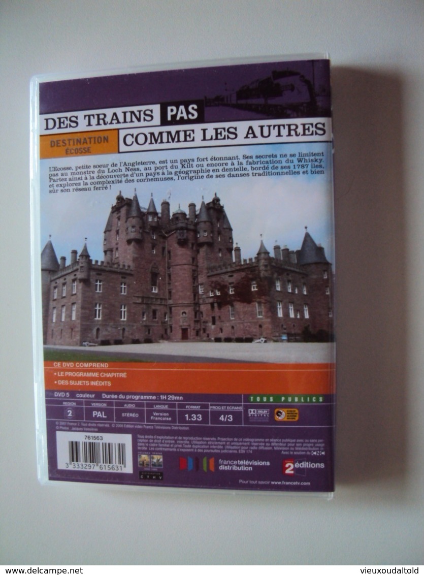 DVD  DES TRAINS  PAS COMME LES AUTRES  Vu Sur  France2     ÉCOSSE  (dans Emballage D'origine) - Voyage