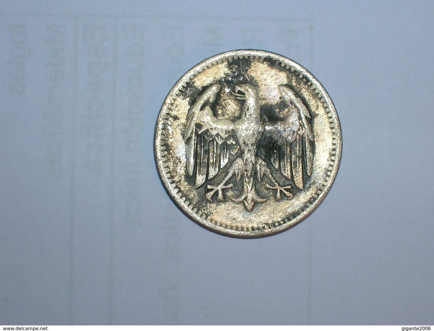 ALEMANIA- 1 MARCO PLATA 1924 A  (883) - 1 Mark & 1 Reichsmark