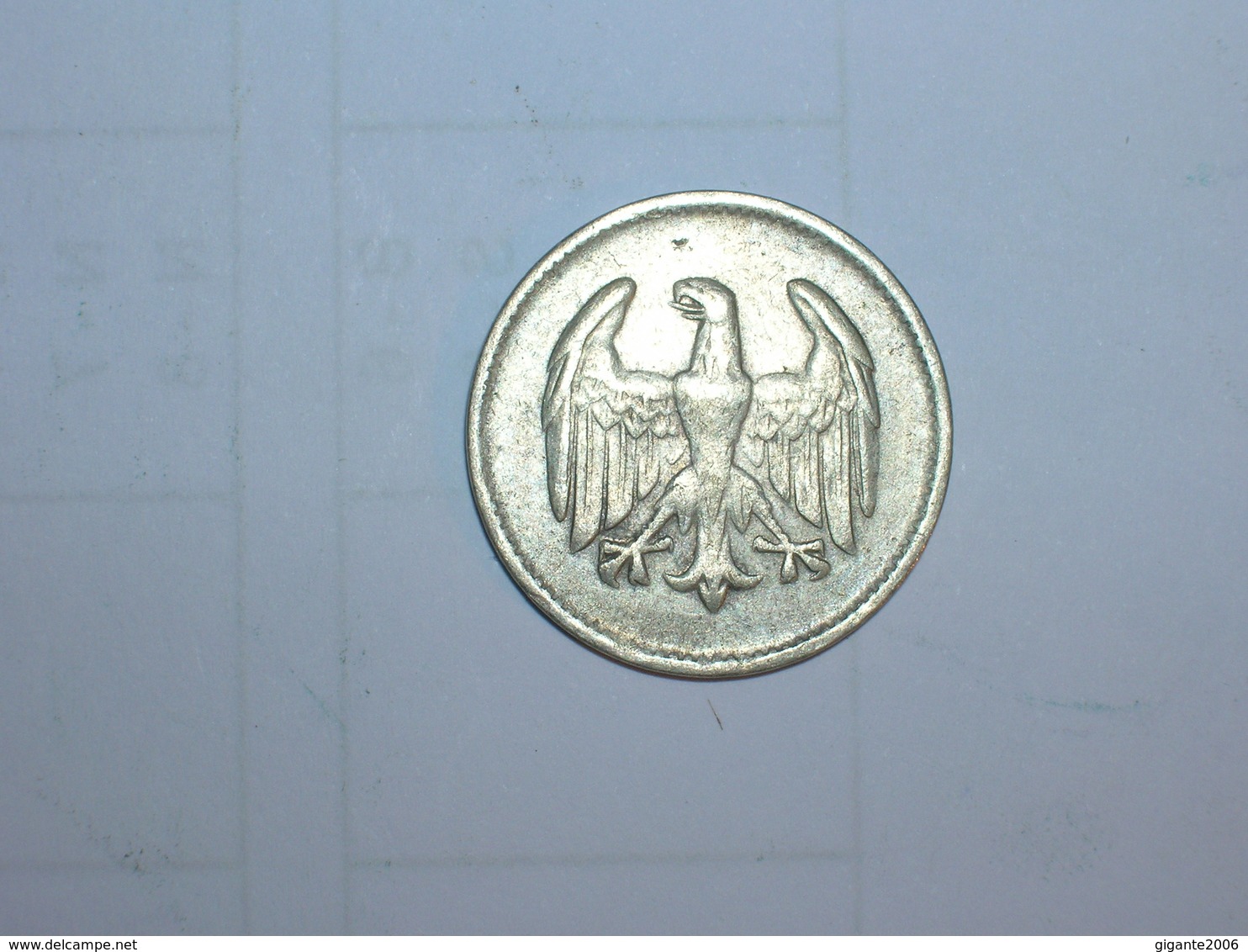 ALEMANIA- 1 MARCO PLATA 1925 D (887) - 1 Mark & 1 Reichsmark