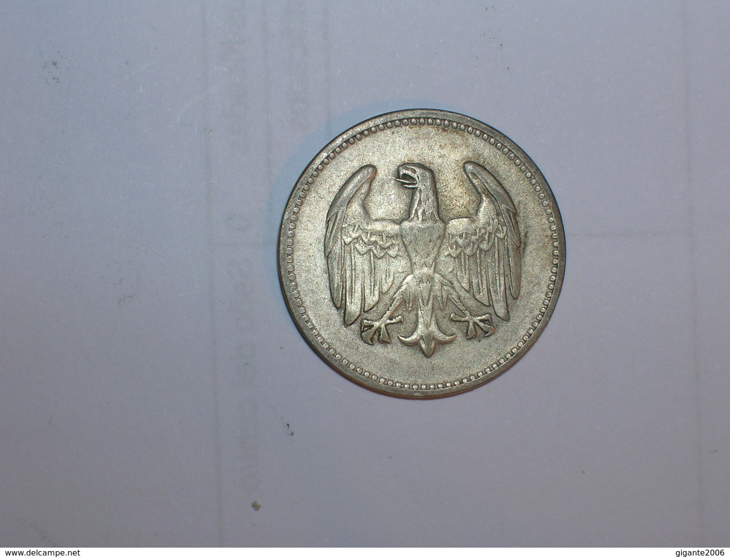ALEMANIA- 1 MARCO PLATA 1924 J (889) - 1 Mark & 1 Reichsmark