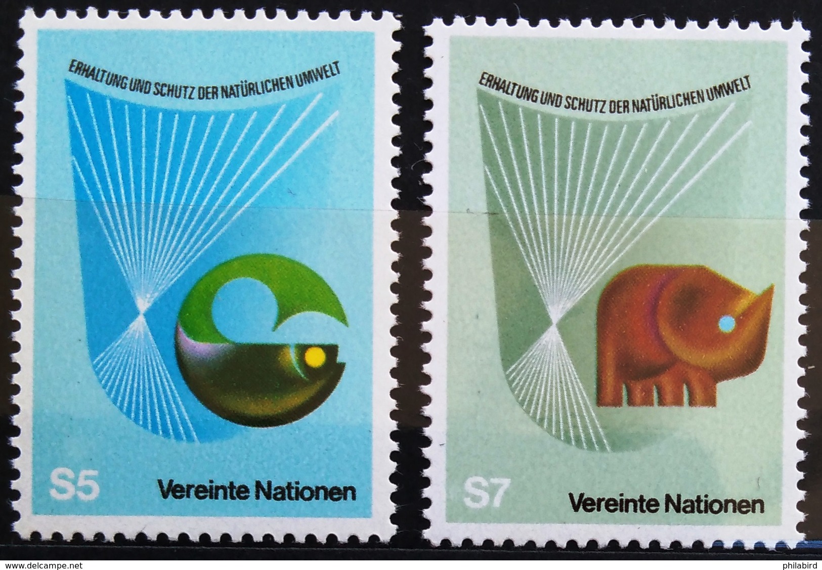 NATIONS-UNIS  VIENNE                  N° 27/28                     NEUF** - Unused Stamps