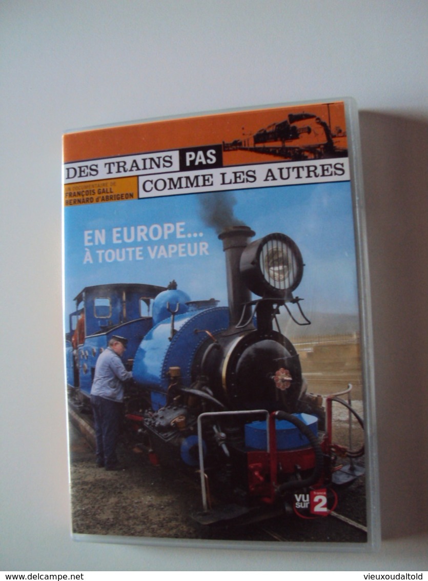 DVD  DES TRAINS  PAS COMME LES AUTRES  Vu Sur  France2    EN EUROPE... À TOUTE VAPEUR - Reizen