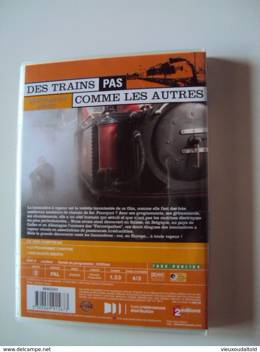 DVD  DES TRAINS  PAS COMME LES AUTRES  Vu Sur  France2    EN EUROPE... À TOUTE VAPEUR - Viajes