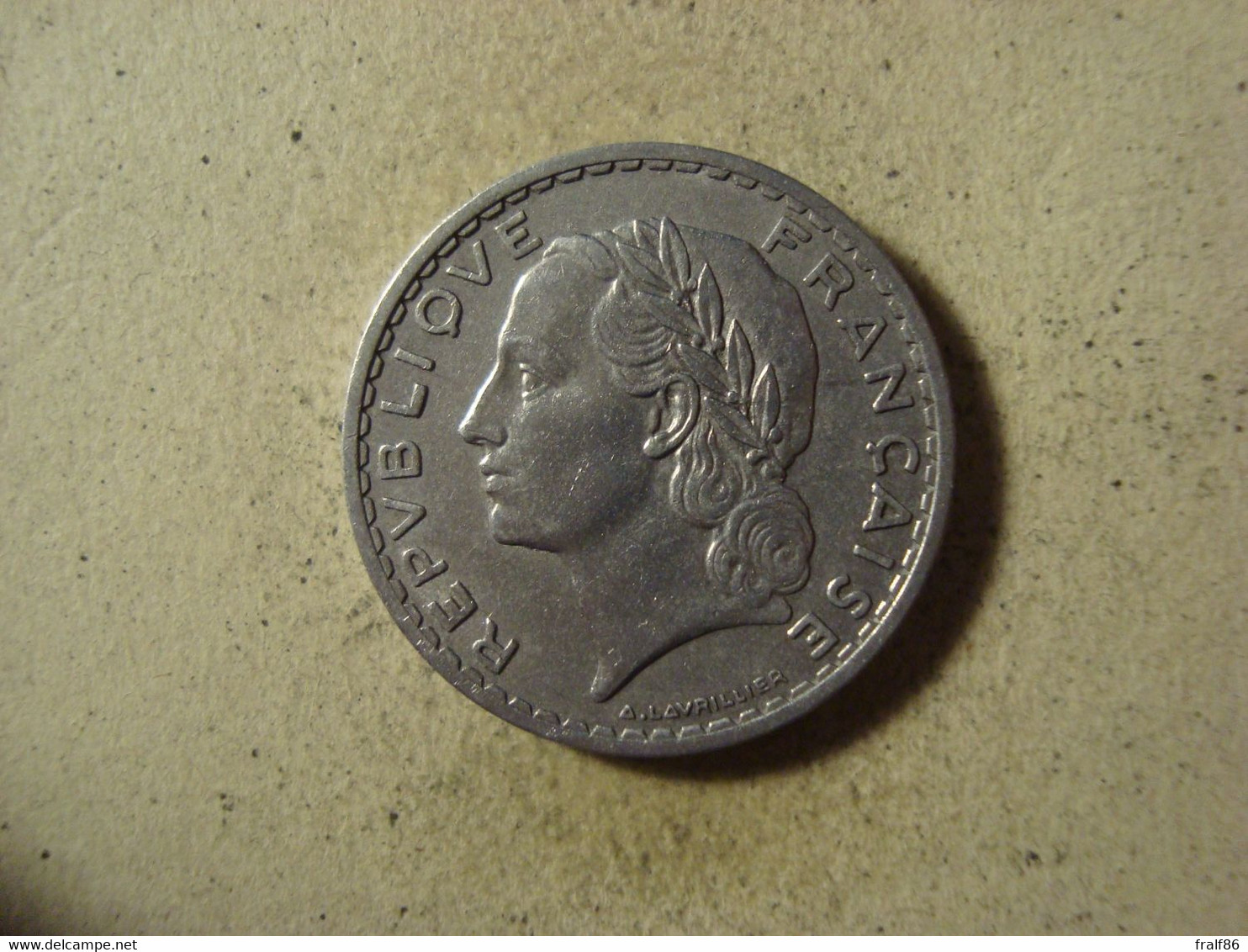 MONNAIE FRANCE 5 FRANCS 1949 B LAVRILLIER - 5 Francs