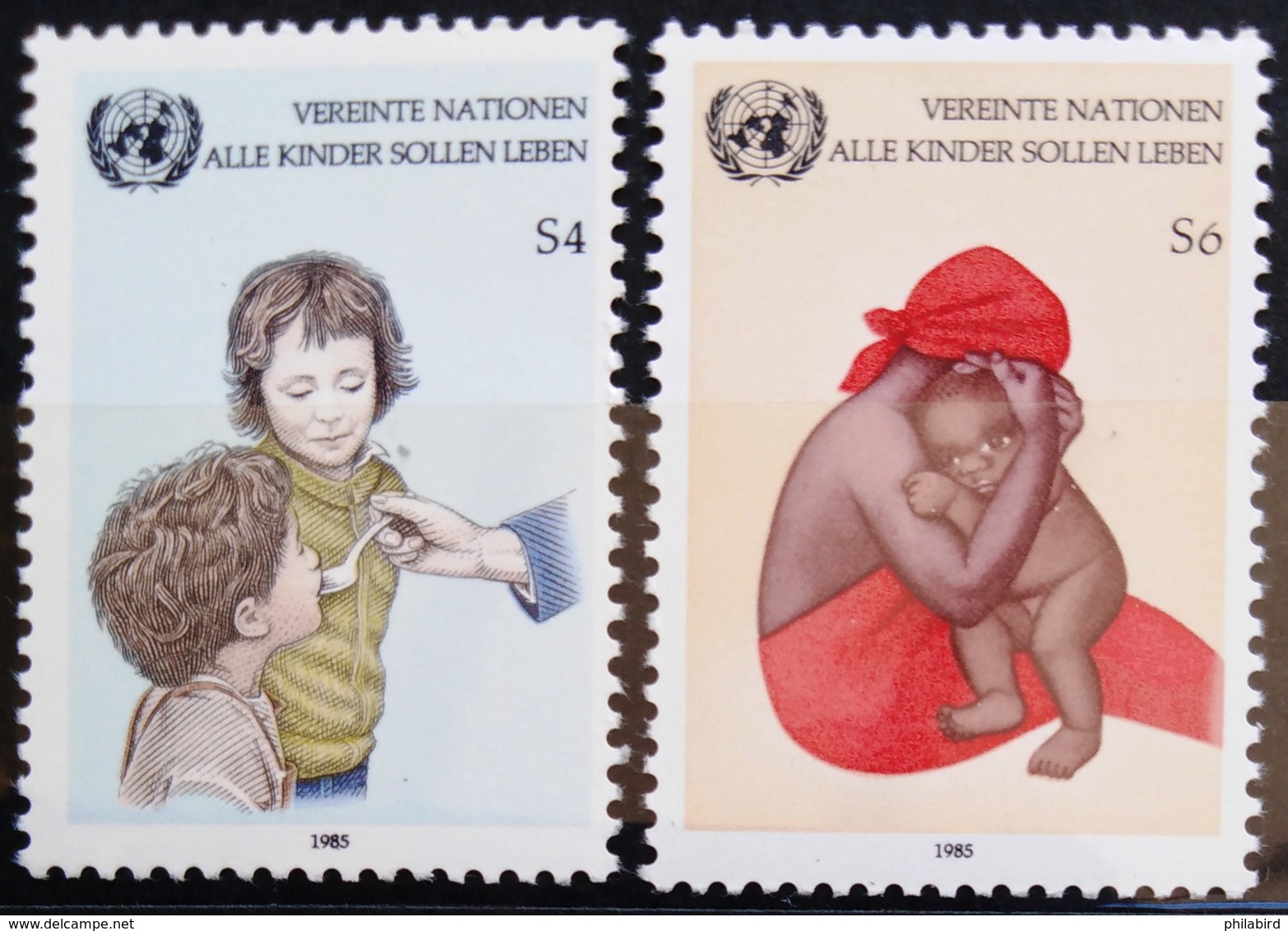 NATIONS-UNIS  VIENNE                  N° 53/54                     NEUF** - Unused Stamps