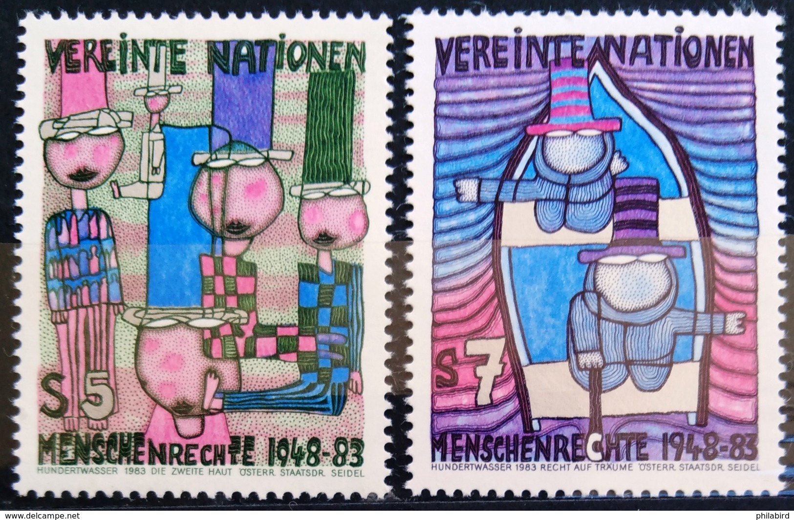NATIONS-UNIS  VIENNE                  N° 36/37                     NEUF** - Unused Stamps