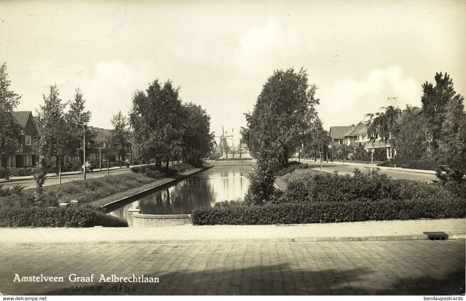 Nederland, AMSTELVEEN, Graaf Aelbrechtlaan (1954) Ansichtkaart - Amstelveen