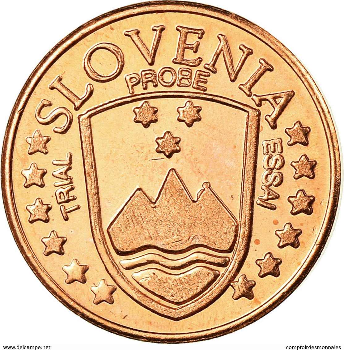 Slovénie, Euro Cent, 2004, SPL, Copper Plated Steel - Essais Privés / Non-officiels