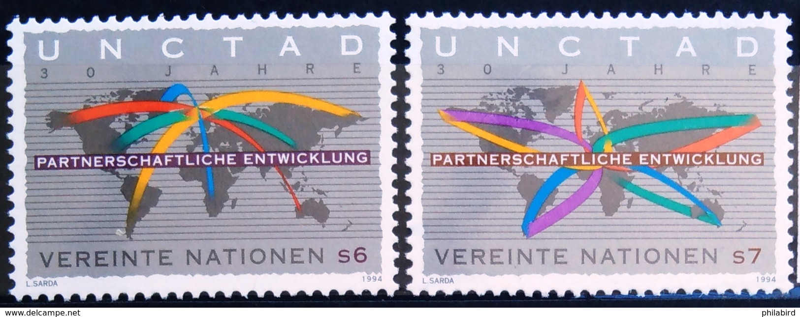 NATIONS-UNIS  VIENNE                  N° 196/197                     NEUF** - Unused Stamps