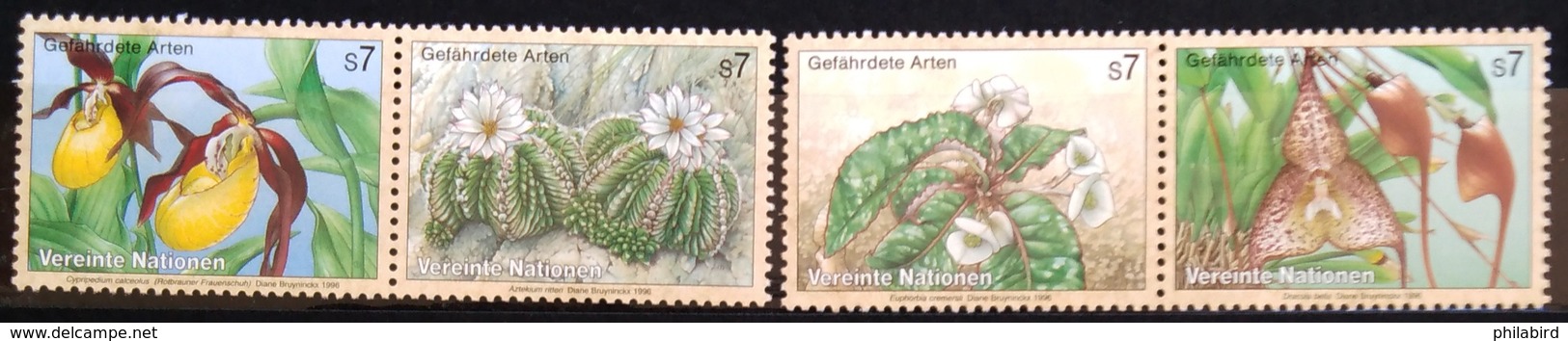 NATIONS-UNIS  VIENNE                  N° 225/228                     NEUF** - Neufs