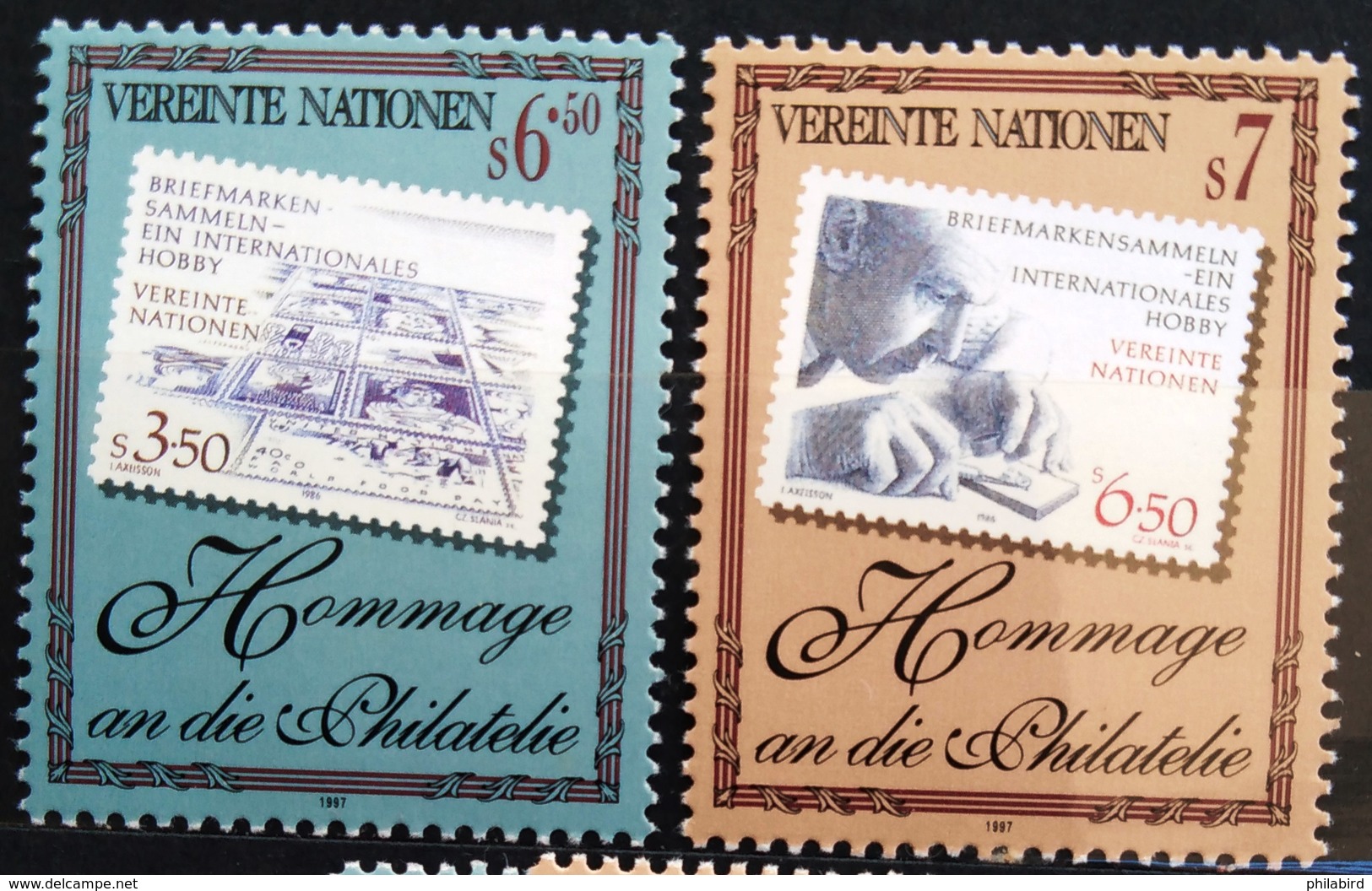 NATIONS-UNIS  VIENNE                  N° 255/256                     NEUF** - Unused Stamps