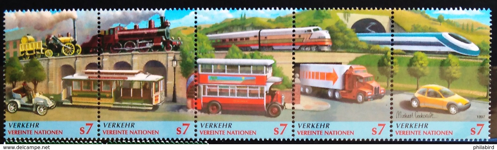 NATIONS-UNIS  VIENNE                  N° 250/254                     NEUF** - Ongebruikt