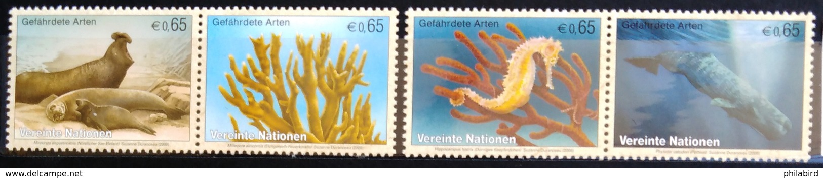 NATIONS-UNIS  VIENNE                  N° 536/539                     NEUF** - Unused Stamps