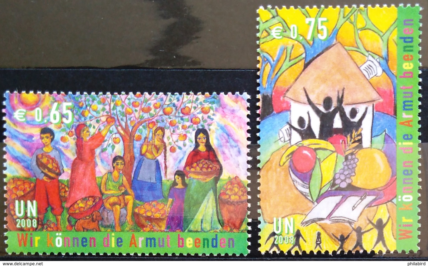 NATIONS-UNIS  VIENNE                  N° 557/558                     NEUF** - Unused Stamps