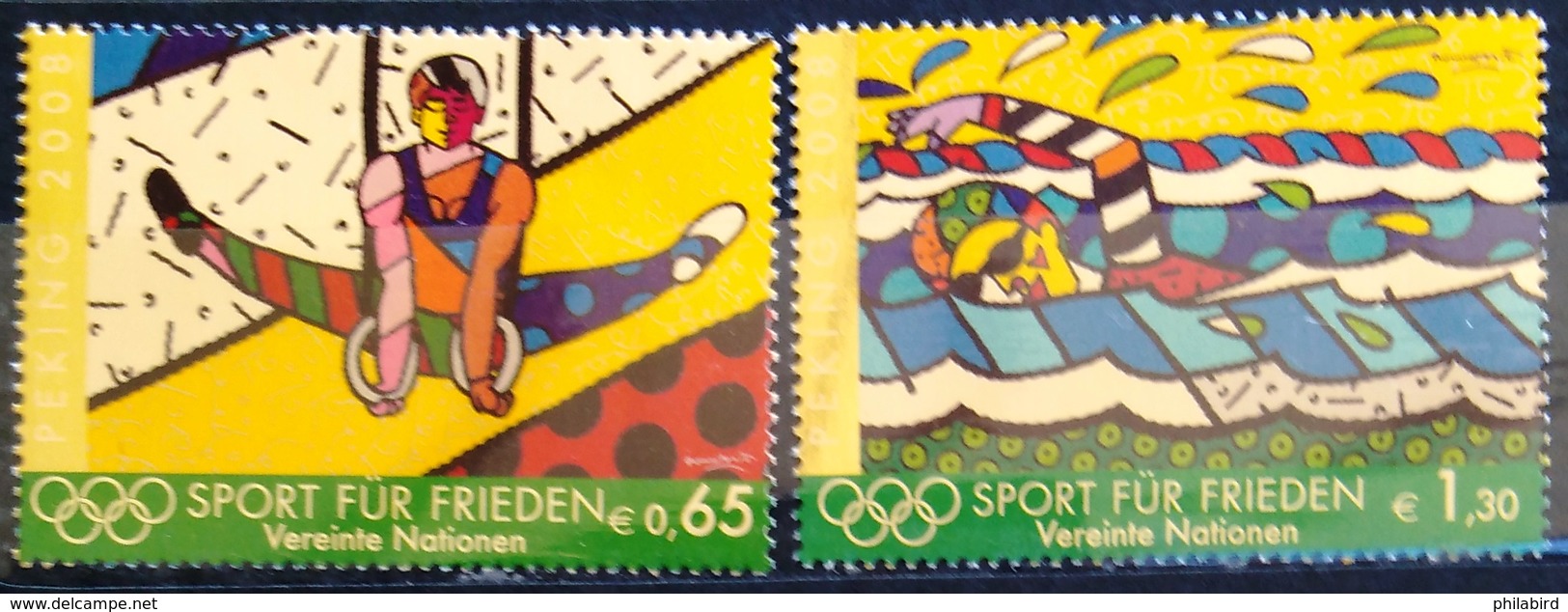 NATIONS-UNIS  VIENNE                  N° 555/556                     NEUF** - Unused Stamps
