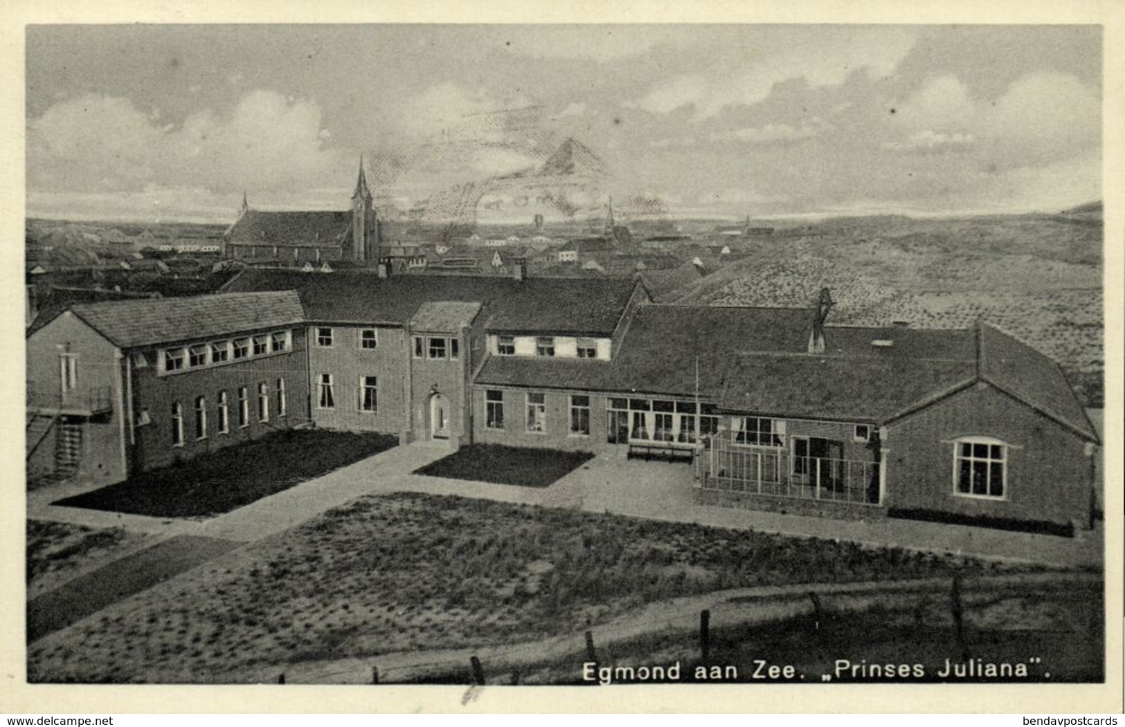 Nederland, EGMOND A/Zee, Prinses Juliana (1935) Ansichtkaart - Egmond Aan Zee