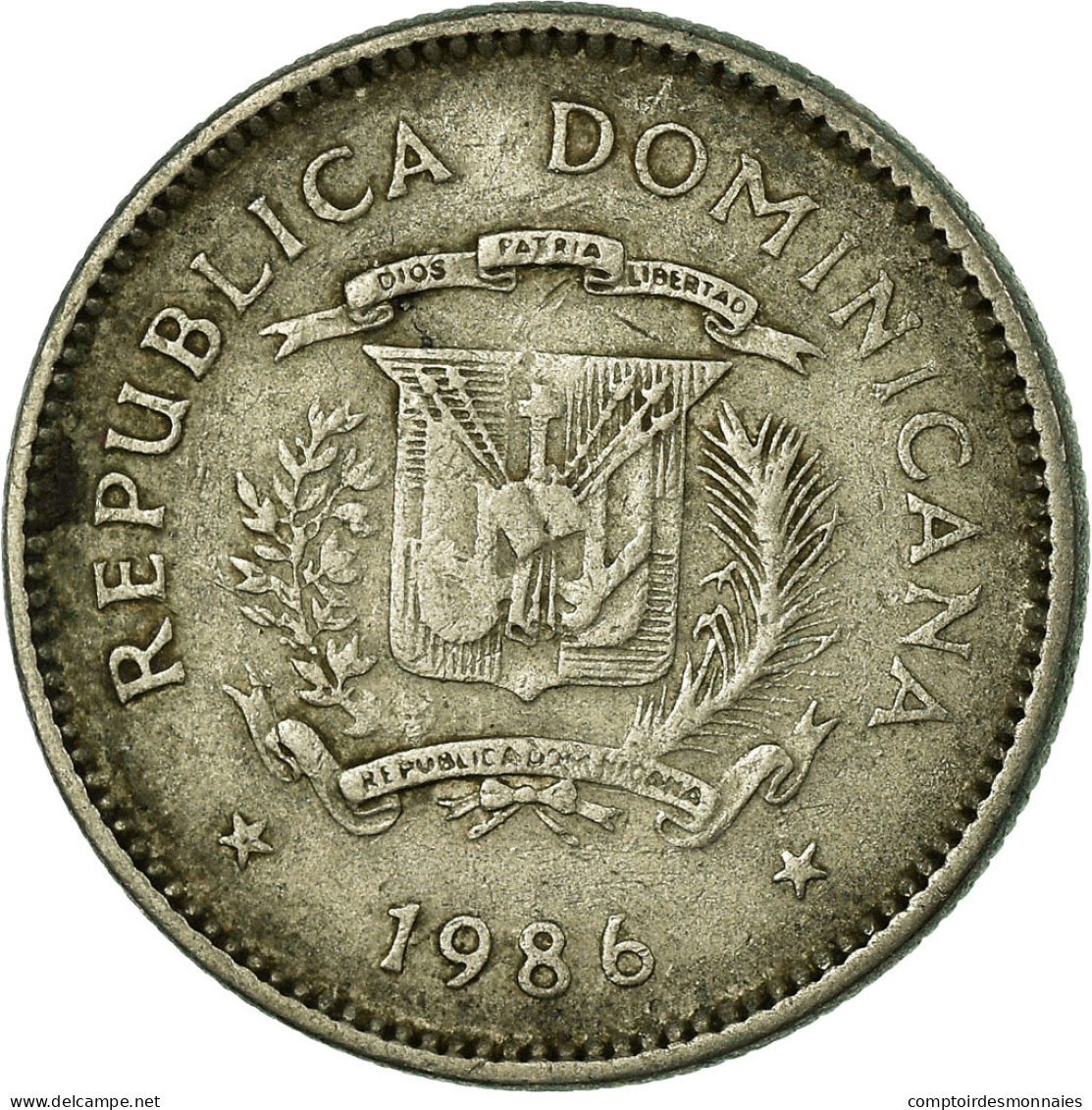 Monnaie, Dominican Republic, 10 Centavos, 1986, Dominican Republic Mint, TTB - Dominicaine