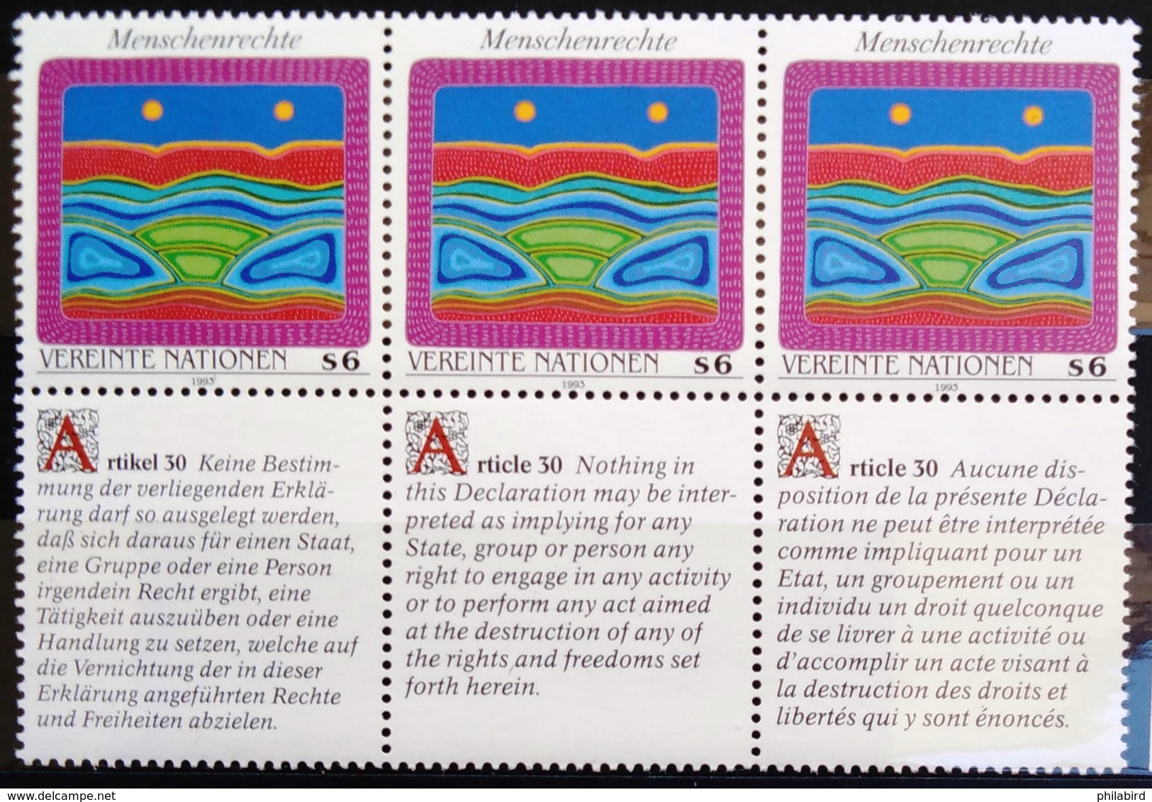 NATIONS-UNIS  VIENNE                  N° 169/171                     NEUF** - Unused Stamps