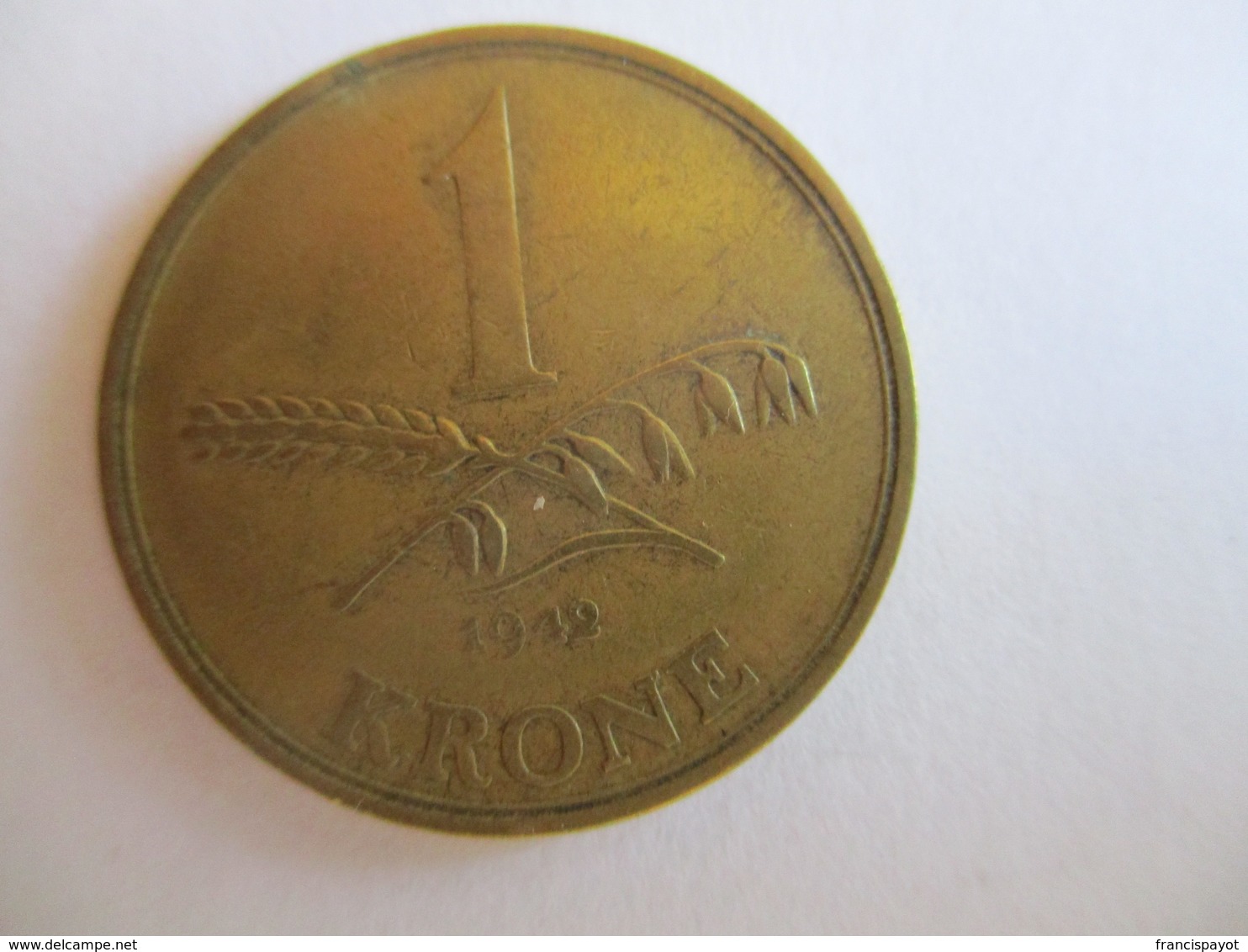 Danemark: 1 Krone 1942 - Denmark