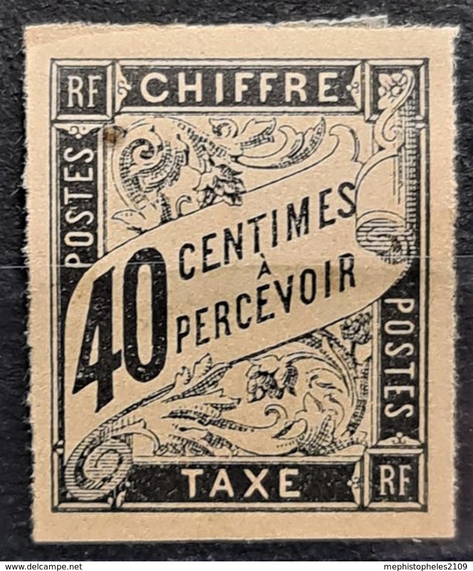 COLONIES FRANCAISES 1884 - MLH - YT 10 - Chiffre Taxe 40c - Portomarken