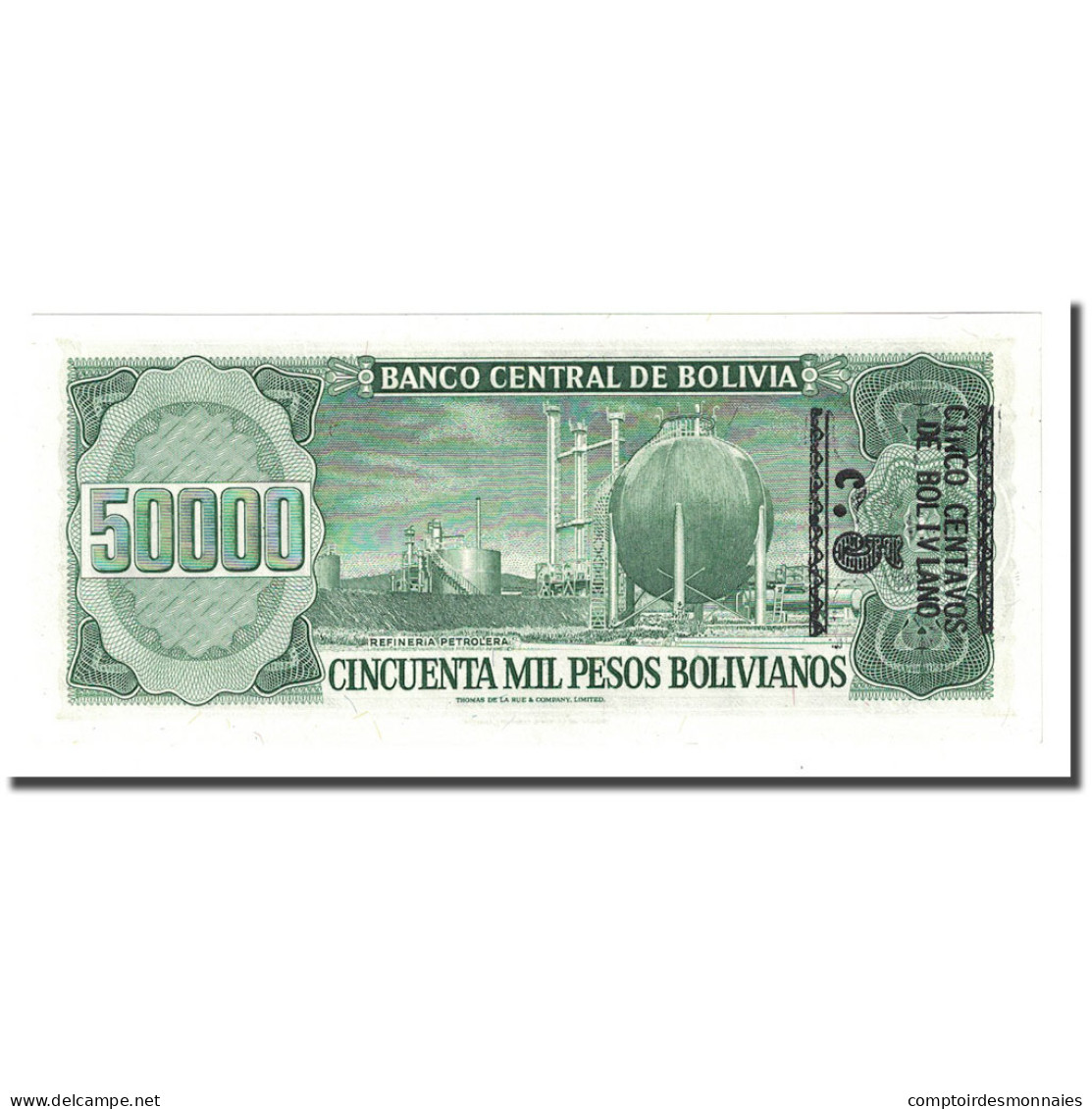 Billet, Bolivie, 50,000 Pesos Bolivianos, D.1984, 1984-06-05, KM:170a, NEUF - Bolivie