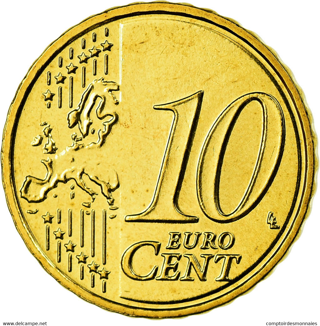 République Fédérale Allemande, 10 Euro Cent, 2008, FDC, Laiton, KM:254 - Germany