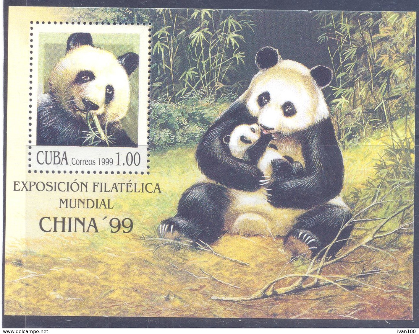 1999. Cuba, World Philatelic Exhibition "China'99", S/s, Mint/** - Neufs