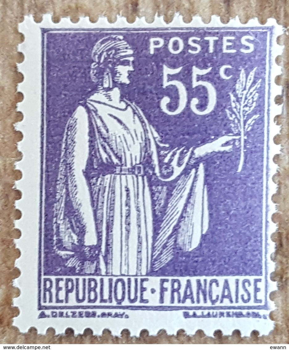 YT N°363 - Paix 55c Violet - 1937/39 - Neuf - Nuovi