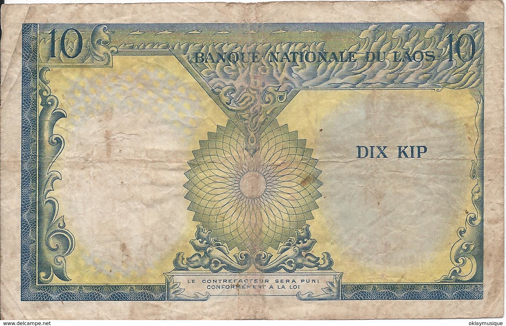 10 Kip 1962 - Laos