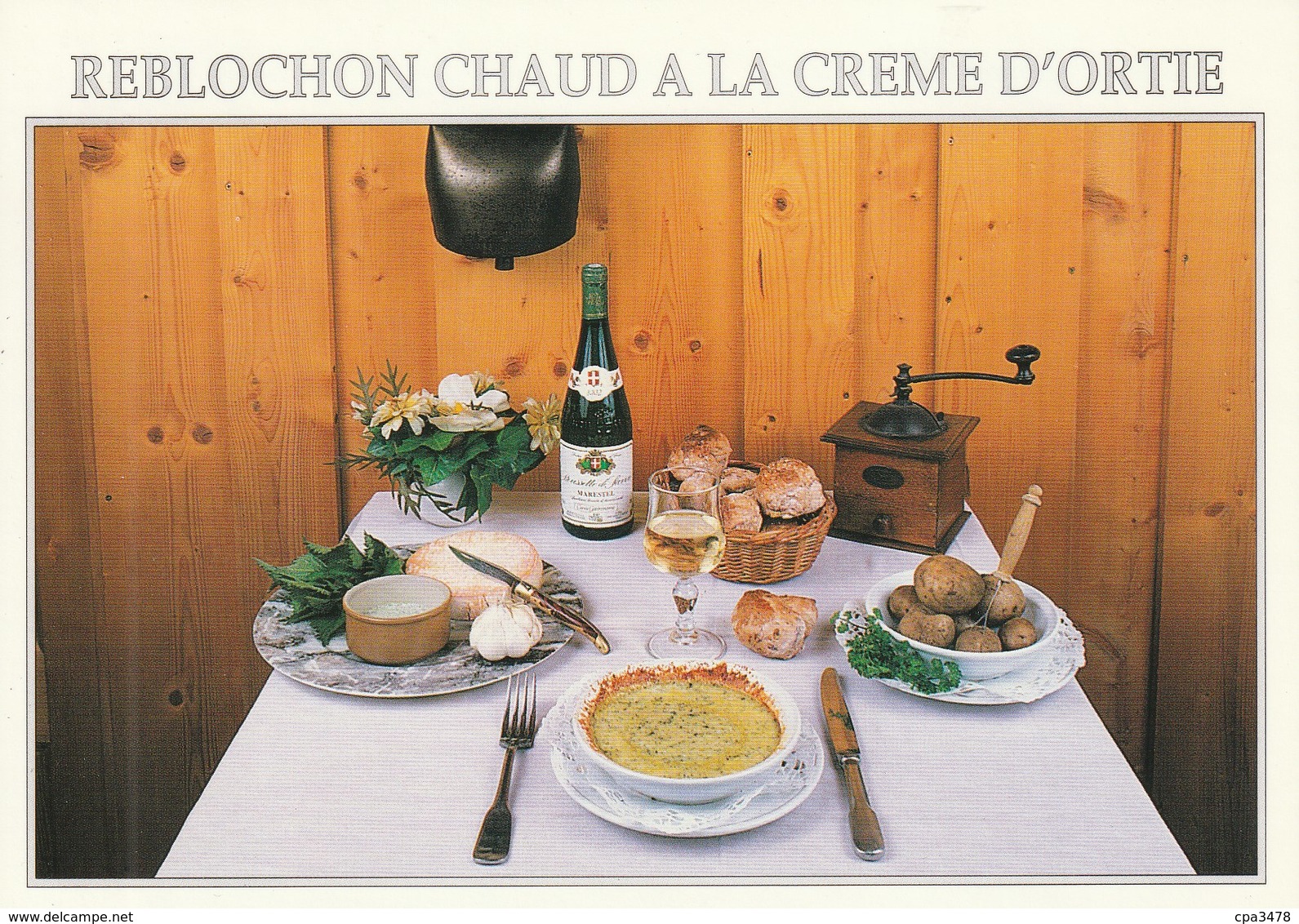 Recette Du Reblochon Chaud à La Crème D'ortie  Fournie Par LA R'MIZE à RAVANEL - 74400 ARGENTIERE - Recipes (cooking)