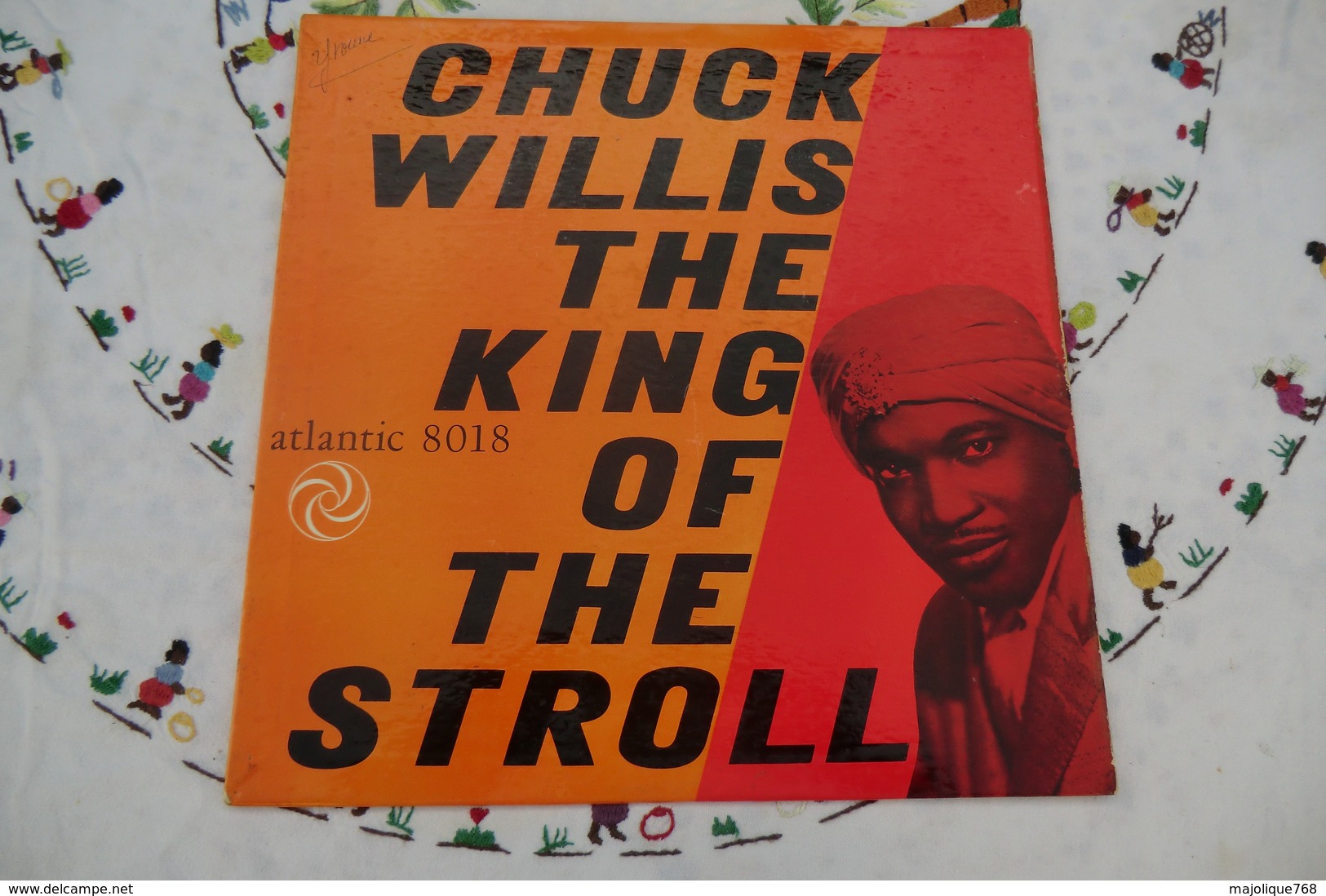 Disque De Chuck Willis - The King Of The Stroll - Atlantic 8018 - 1958 - Soul - R&B