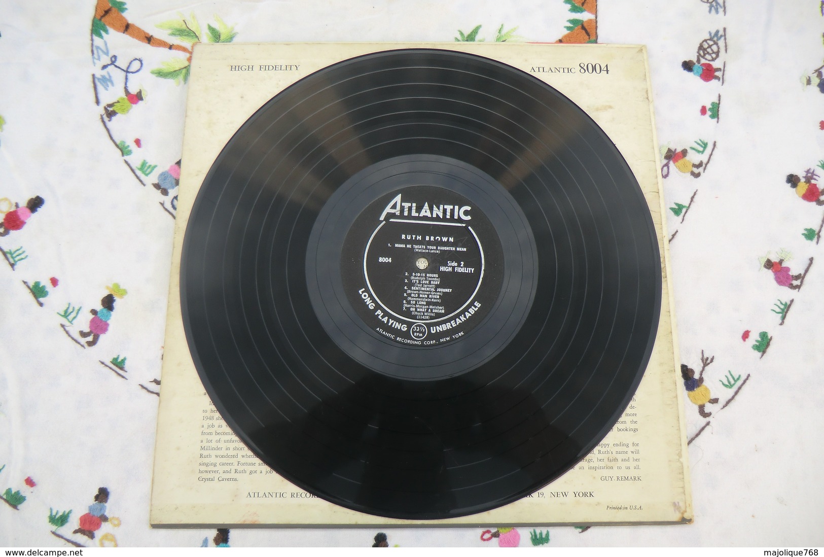Disque De Ruth Brown - Rock & Roll - Atlantic 8004 - 1957 - - Soul - R&B