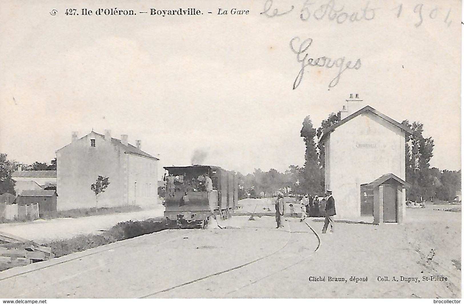 ILE D'OLERON ( 17 ) -  BOYARDVILLE - La Gare - Bahnhöfe Mit Zügen