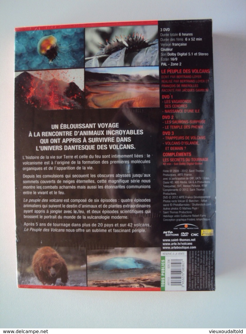 BOX 3 DVD  (Neuf Sous Cello)  LE  PEUPLE  DES  VOLCANS - Documentari