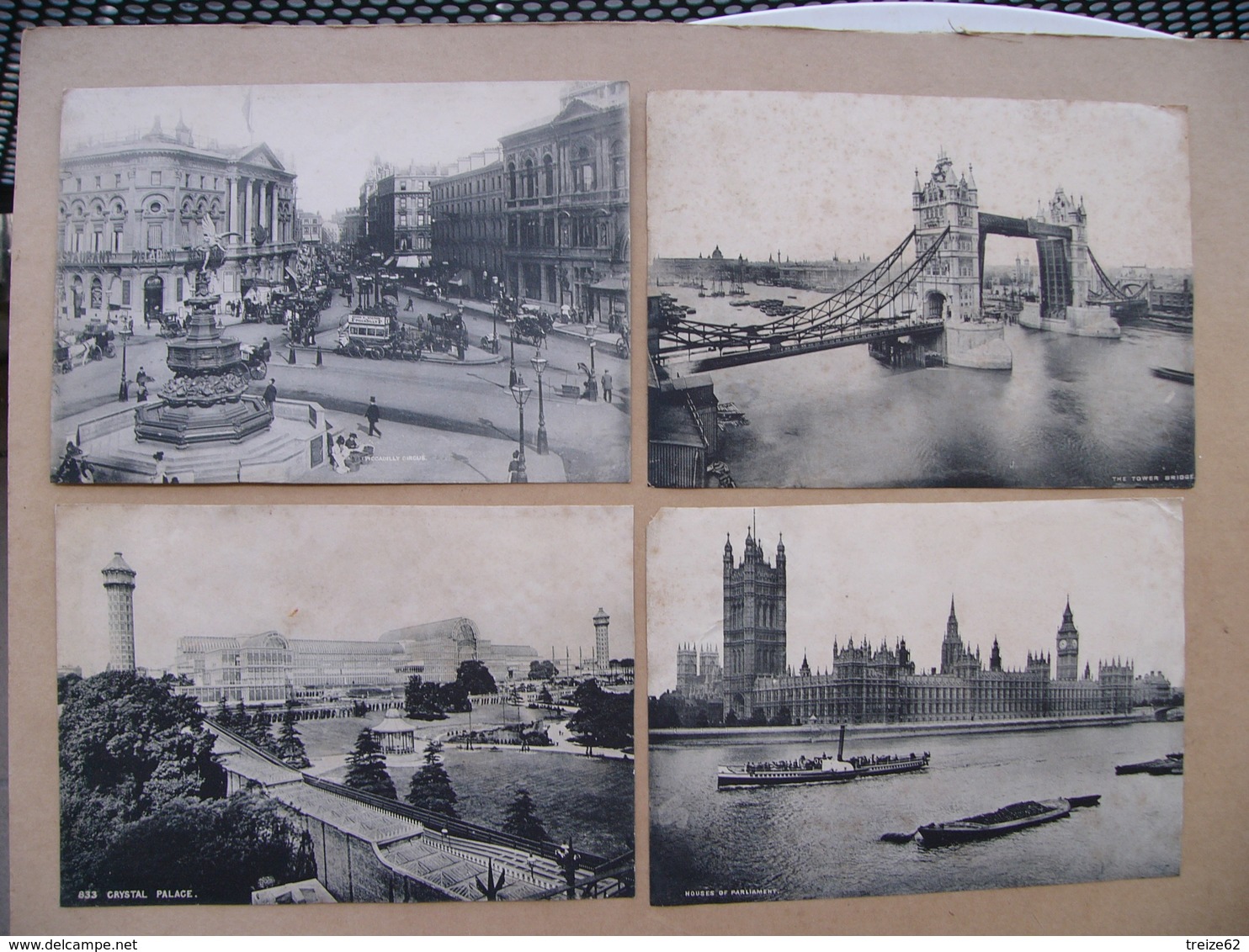 Lot 34 Phototypies LONDRES LONDON 1899 Gigantic Wheel Ludgate Hill The Zoo Embankment Crystal Palace Piccadilly Circus - Non Classificati